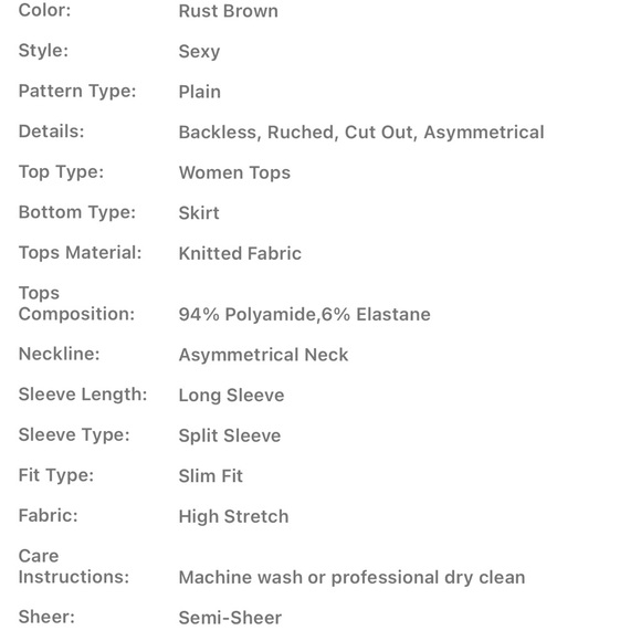 Crop top and bodycon skirt set size m - Picture 5 of 5